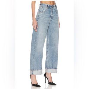 Citizens of Humanity Ayla Baggy Cuffed Crop Jeans Skylights Size 29